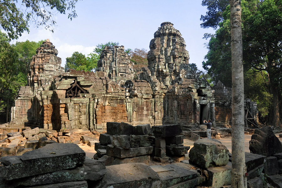 Ta Som's main temple (1st enclosure) seen from northeast
