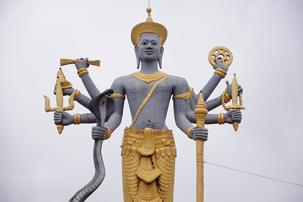 Vishnu statue in Battambang