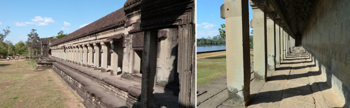 Nördliche Galerie des West-Gopuram von Angkor Wat