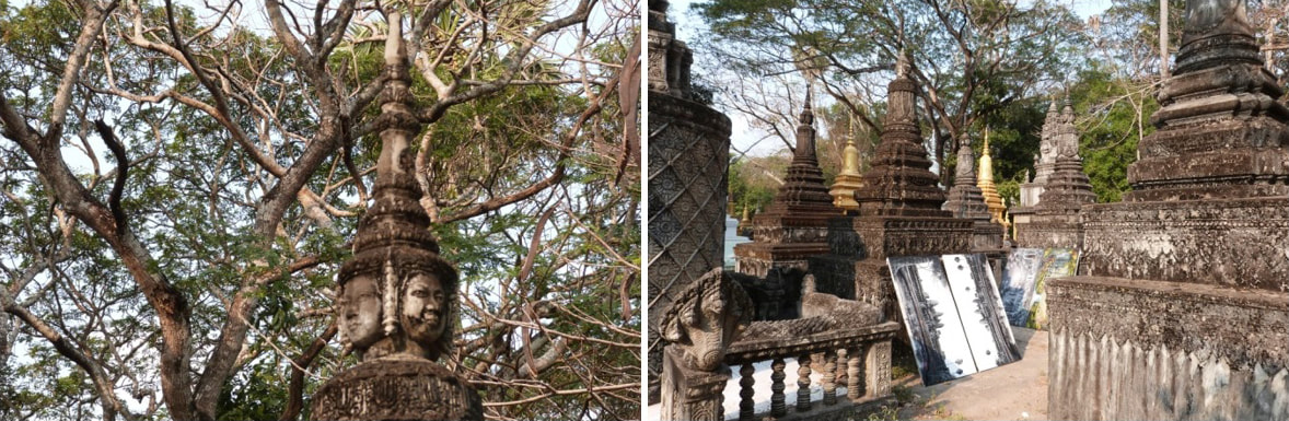 Stupas im Nord-Kloster von Angkor Wat