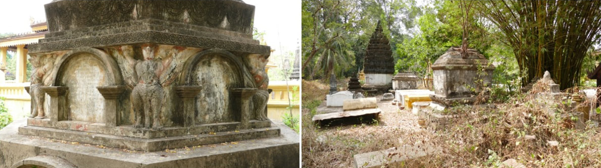 Angkor Wat Süd-Kloster Friedhof Grabstupas