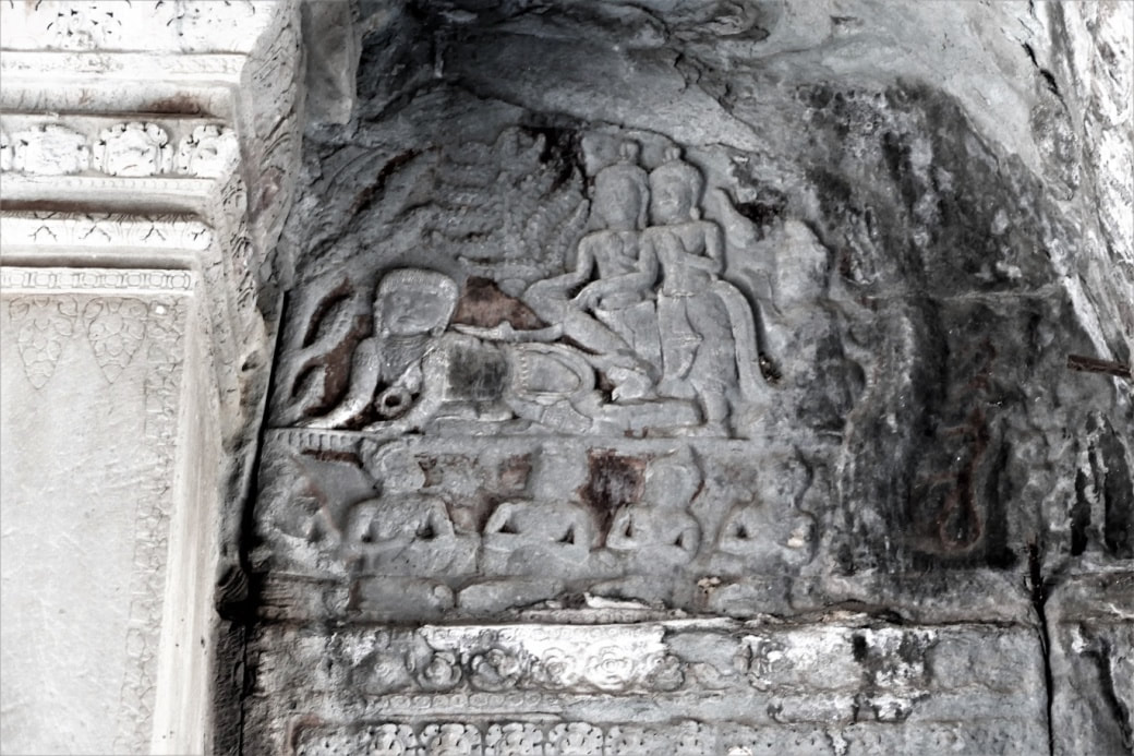 Angkor Wat – Halbtympanum: Unterwerfung