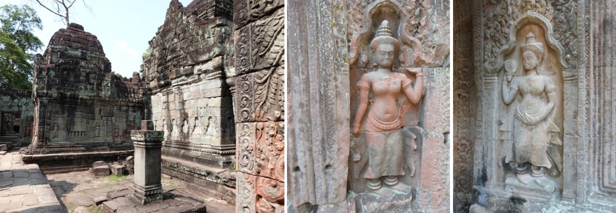 Bild 15, 16 & 17: Preah Khan Tempel (Angkor-Gebiet)