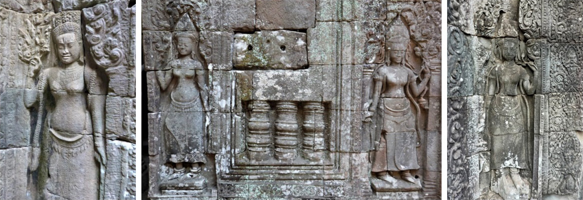 Bild 18, 19 & 20: Bayon Tempel 