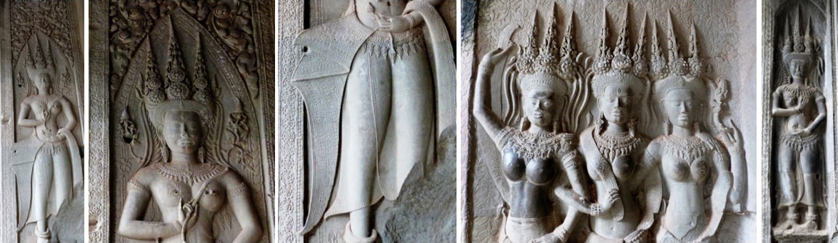 Bild 29 a,b,c, 30 & 31: Angkor Wat