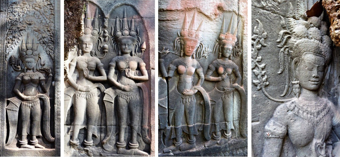 Bild 4, 5, 6 & 7: Angkor Wat – Ta Kou Entrance (VJ)