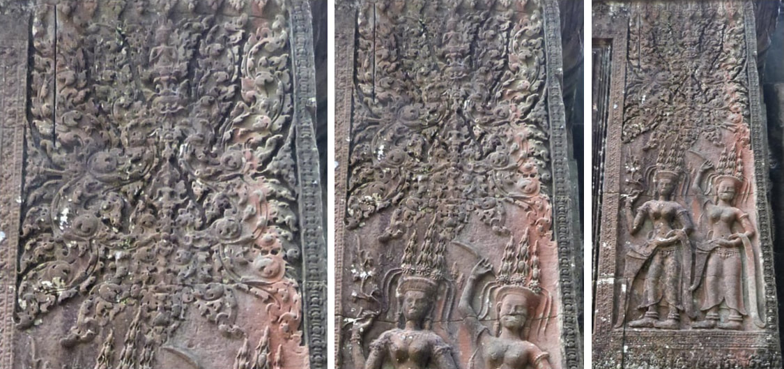 Bild 11, 12 & 13: Angkor Wat – Ta Pech Entrance