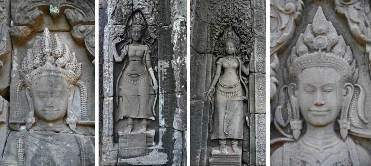 Bild 14, 15, 16 & 17: Bayon-Tempel (VJ)