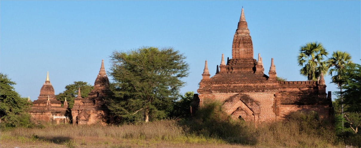 Bild 1: Tempelgruppe nordöstlich der Alodawpyi Pagoda