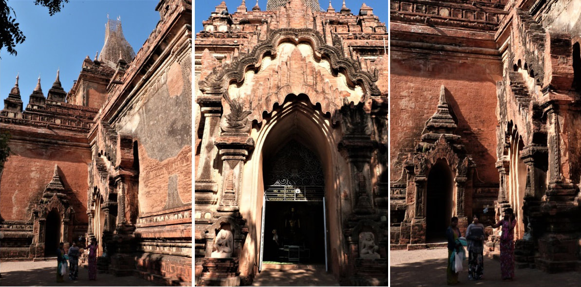 Bild 14, 15 & 16: Htilominlo Tempel, Portale 