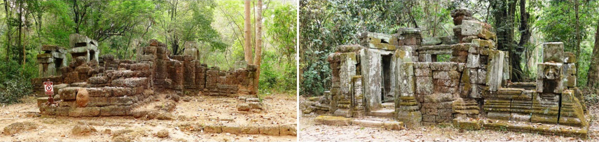 Banteay Kdei Tempel: Tempel (Süd) & Tempel (Nord) östlich des Ost-Gopuram
