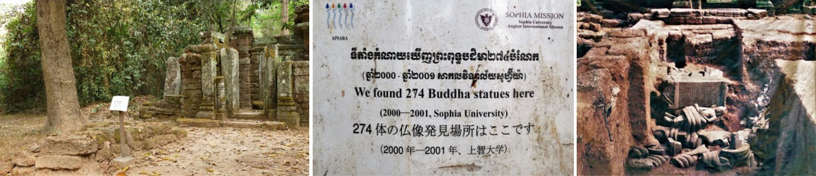 Banteay Kdei Tempel Ost-Bereich: Fundstelle der 274 Buddhas