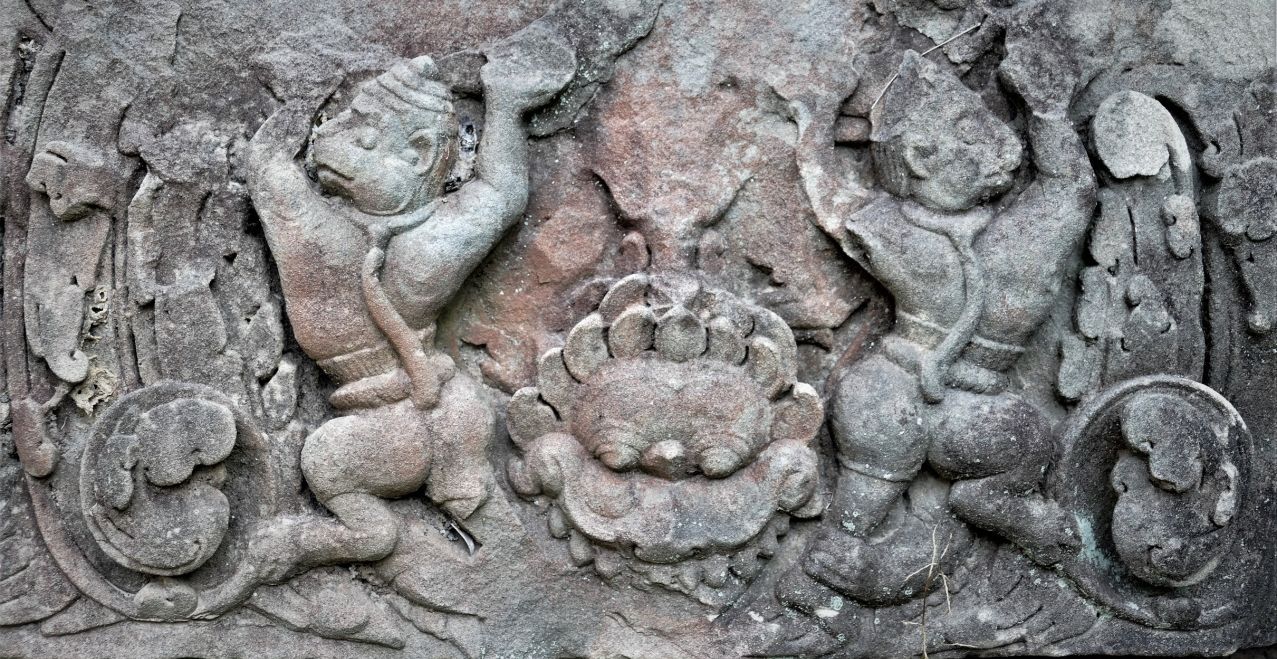 Bild 10.1: Banteay Prei Tempel, Vergrößerung vom Türsturz Bild 10 