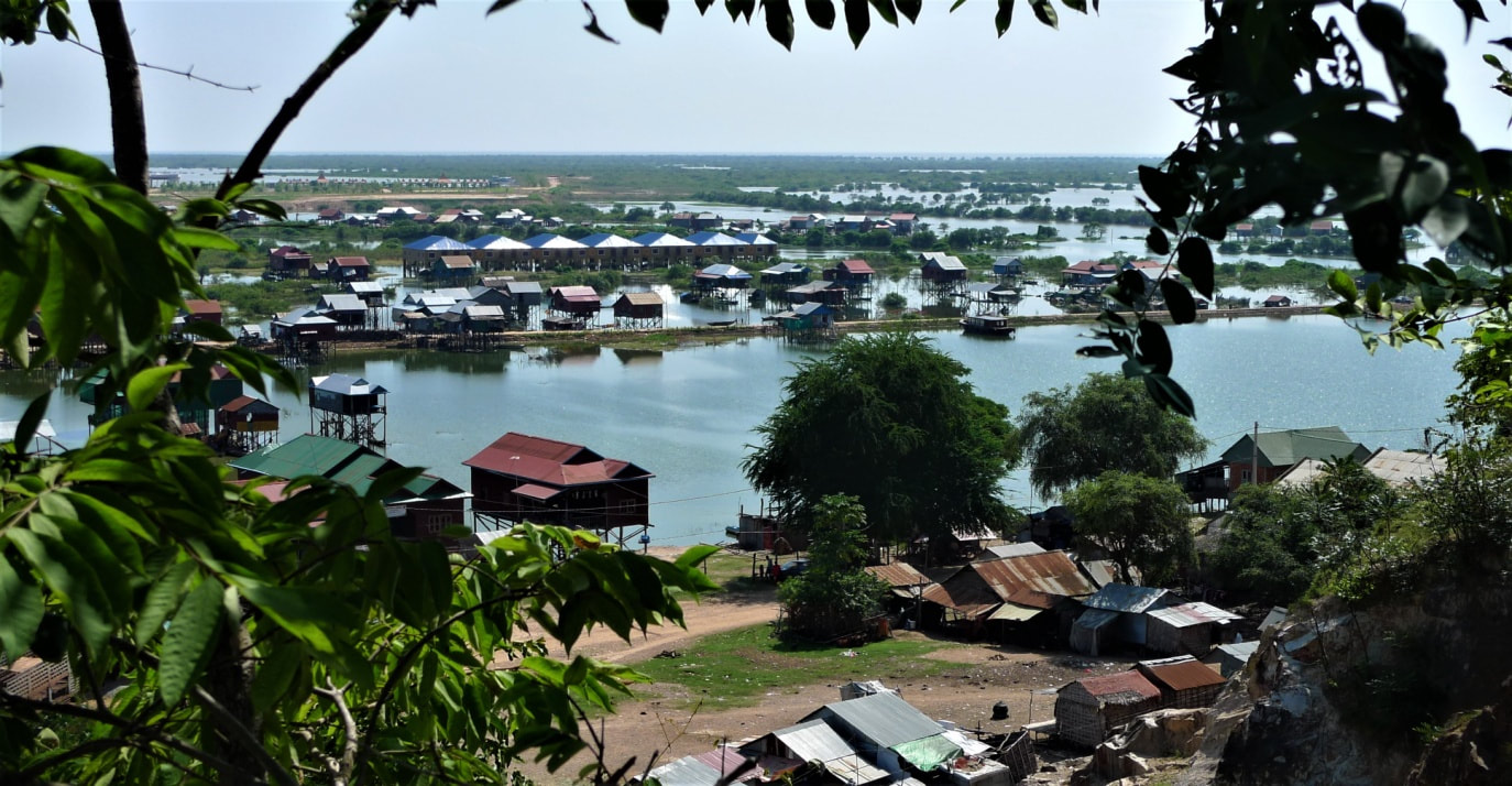 Stelzenhäuser am Tonle Sap See (Nähe Phnom Krom, südlich von Siem Reap) (VJ)