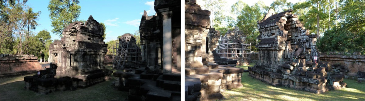Bild 9 & 10: Wat Athvear Siem Reap – Satellitenbauten