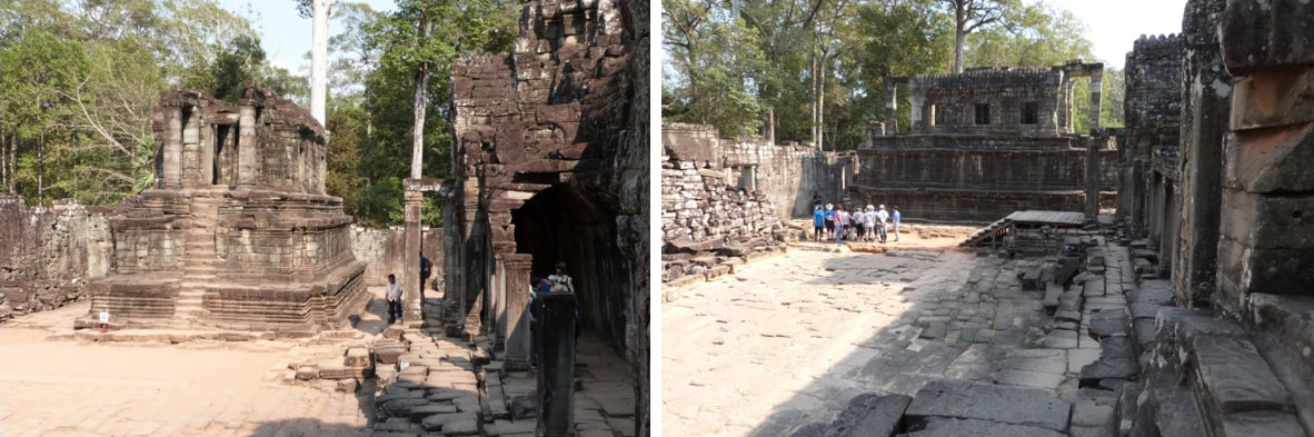 Bild 14 & 15: Bayon Tempel