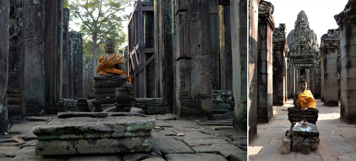 Bild 16 & 17: Bayon Tempel