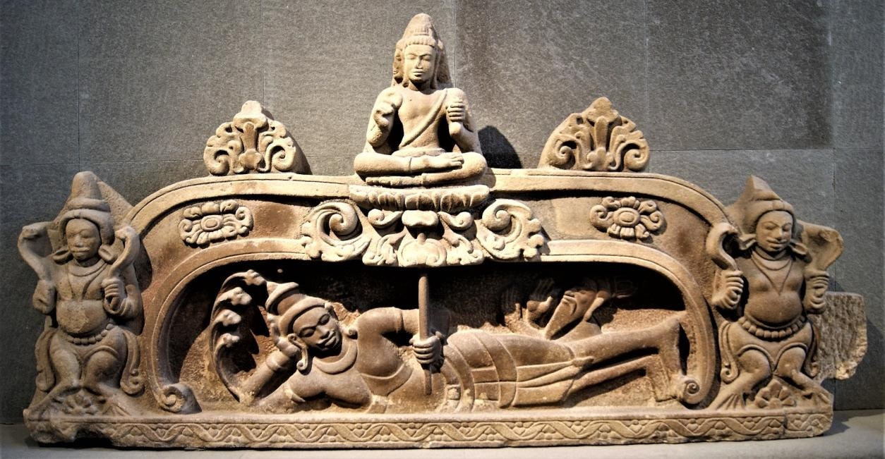 Bild 1: Vishnu Anantashayana aus My Son Tempel E1 (7. Jh.) 
