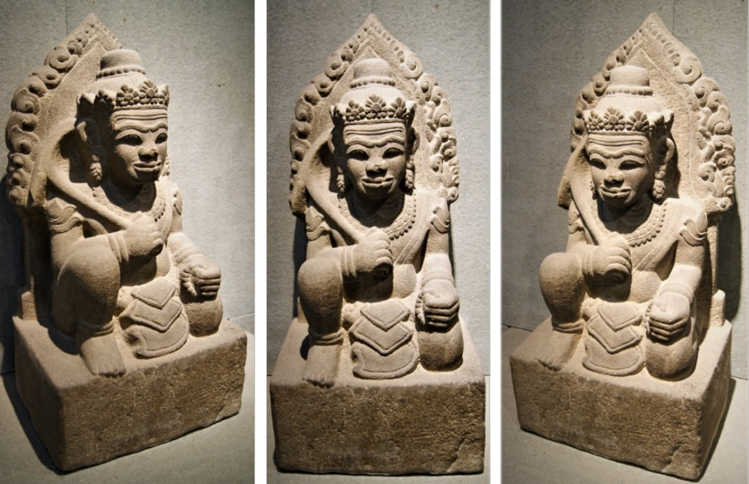 Bild 5.1 – 5.3: Balarama (Vishnu) aus Xuen My, Binh Dinh (14.-15. Jh.) 