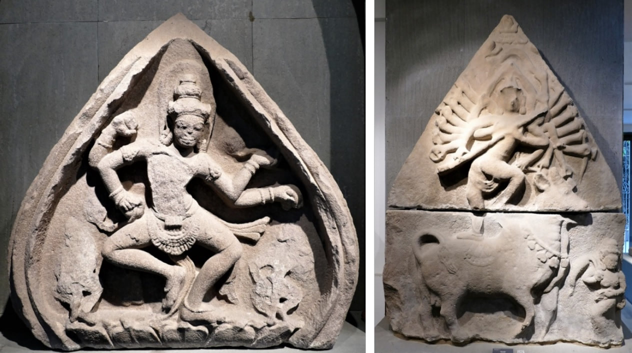 Bild 6: Shiva, Tra Kieu (10. Jh.)	Bild 7: Shiva, Khuong My (10. Jh.) 
