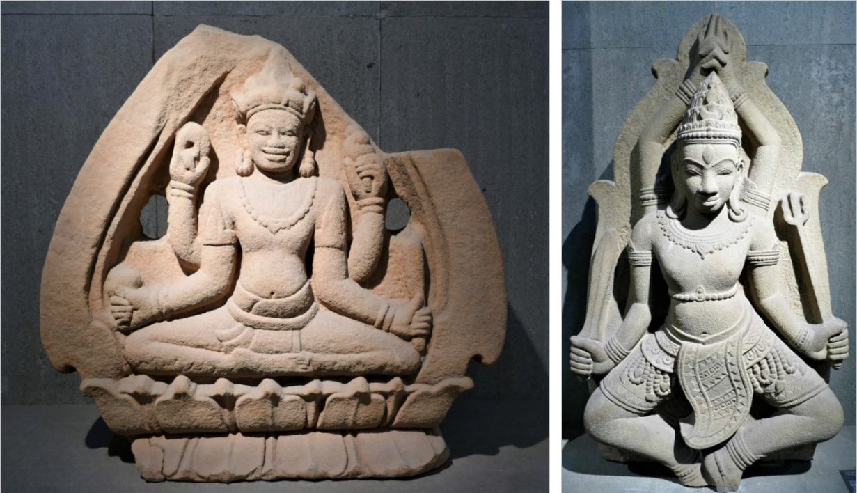 Bild 9: Shiva aus Phu Hung, Quang Nam (12.-13. Jh.) Bild 10: Shiva, Thap Mam (11. Jh.)