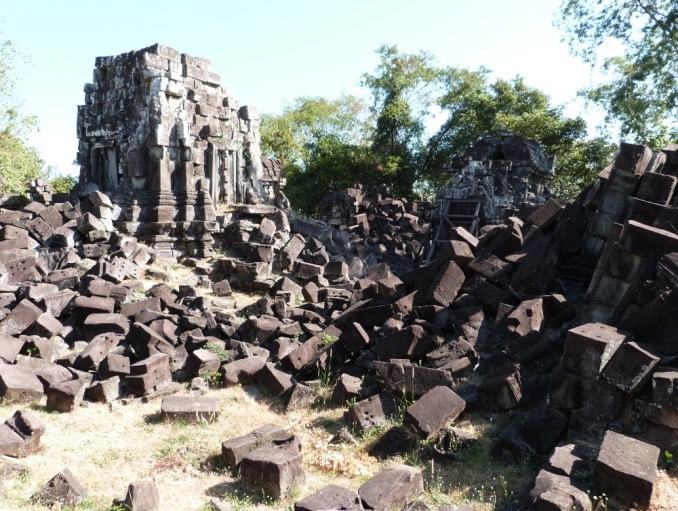 Zentralgruppe von Khmer Tempel Chaw Srei Vibol bei Angkor