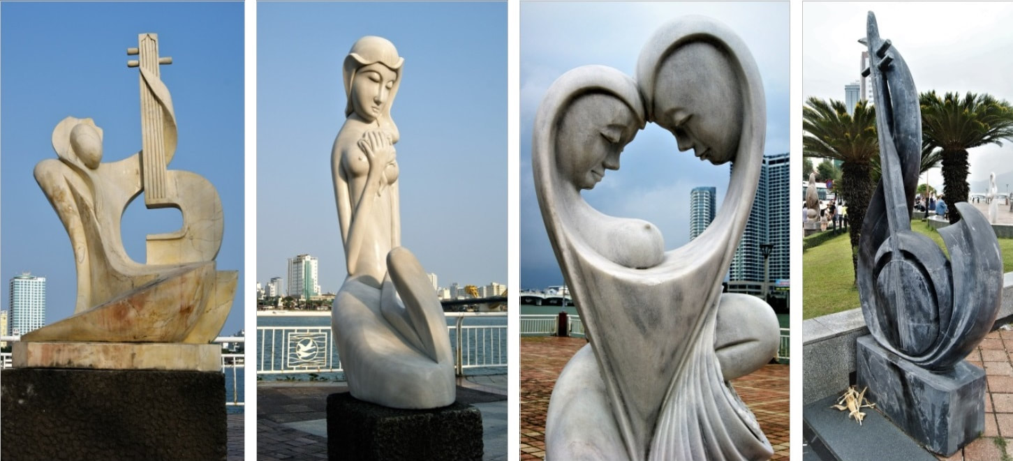 Skulpturen auf der Westpromenade 