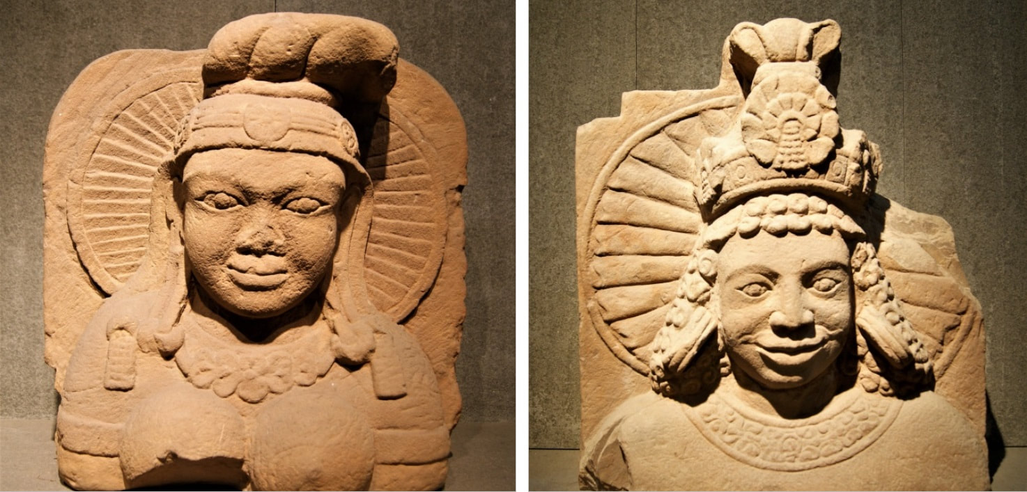 Weibliche & Männliche Gottheit, An My Quang Nam Provinz, 6. Jahrhundert