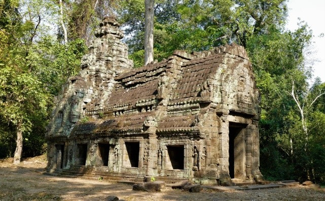 Feuerhaus = Dharmasala/Vahnigriha im Preah Khan Tempel (Angkor)
