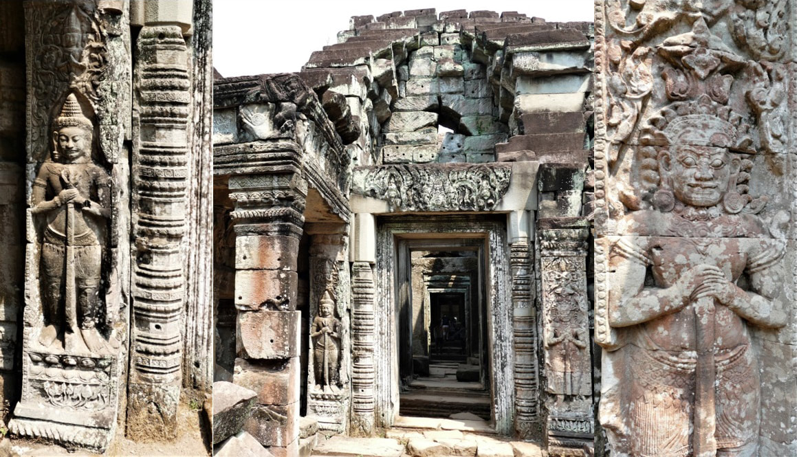 Bild 8, 9 & 10: Preah Khan Tempel  