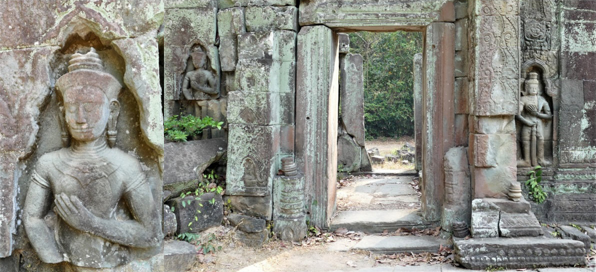 Bild 11 & 12: Preah Khan Tempel