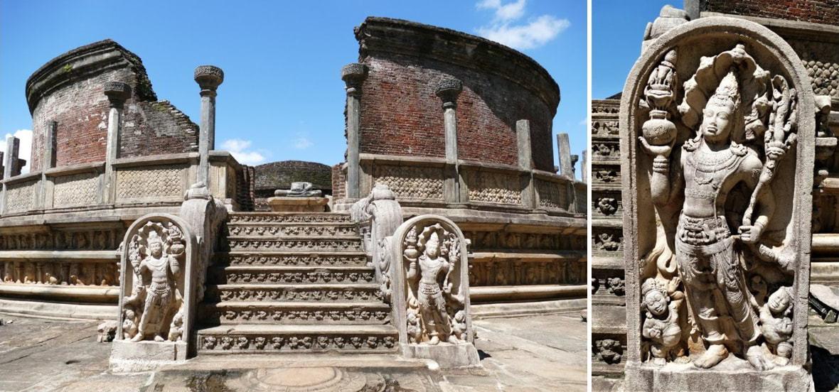 Bild 44 & 45: Vatadage in Polonnaruwa