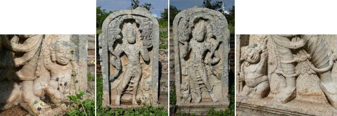 Bild 50 – 53: Nagaraja-Wächtersteine im Jethavanaramaya Tempelkomplex in Anuradhapura