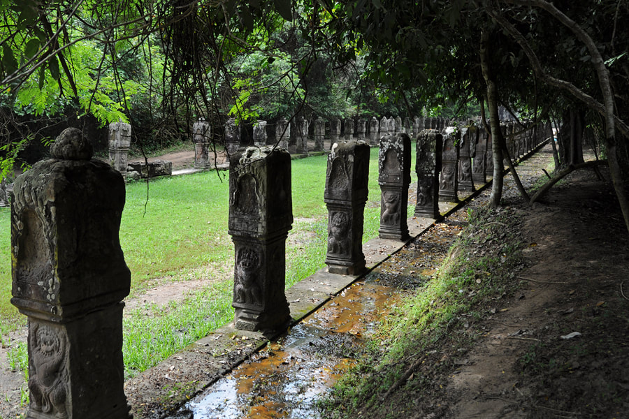 Eastern procession avenue of Preah Khan in Angkor
