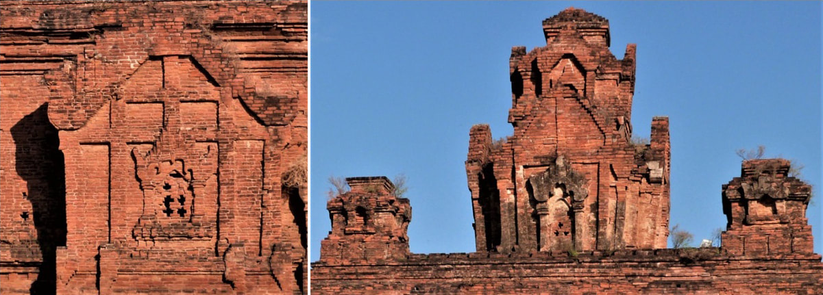 Bild 9 & 10: Swe-daw-gu Pagoda (Nr. 73) Fenster im Anbau Süd und Turmaufbau