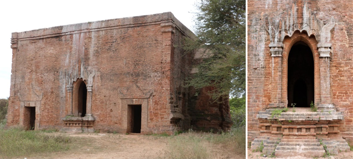 Bild 26 & 27: Tempel Nr. 1444 westlich der Bagan-Chauk Road (R 2)