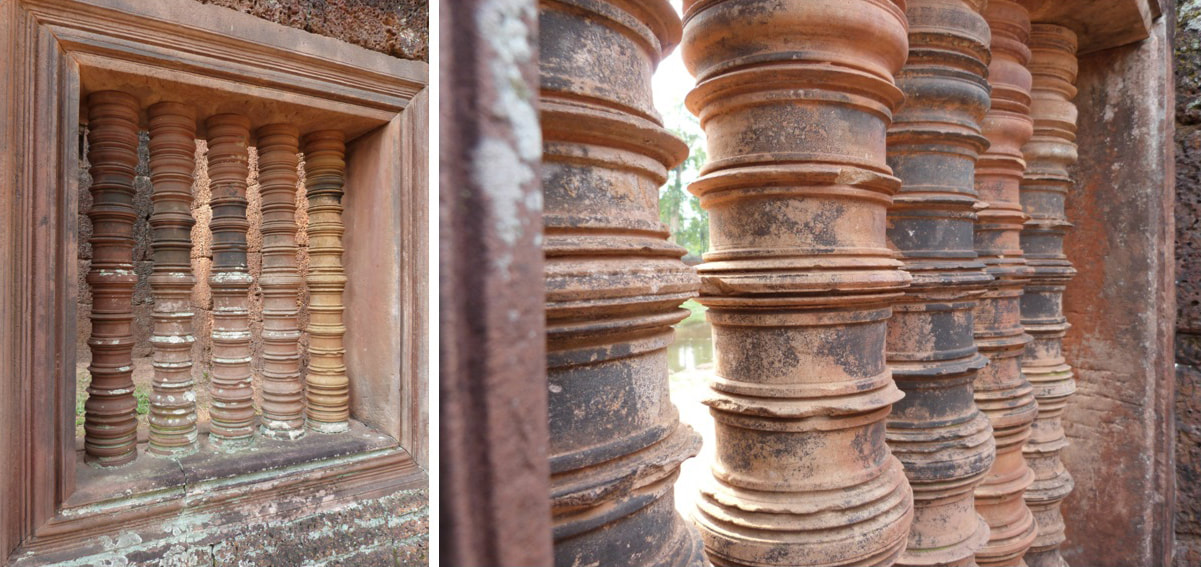 Bild 18 & 19: Banteay Srei Tempel