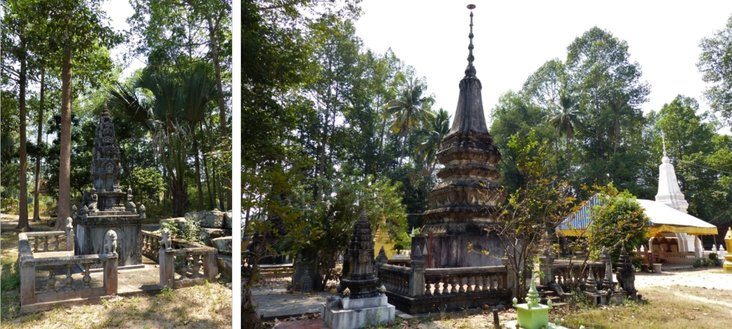 Stupas im Wat Athvear (BS) 