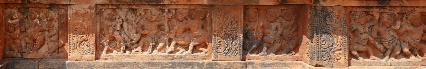 Bild 6: BADAMI Maligitti Shivalaya Tempel – Ausgelassenes Treiben der GANA