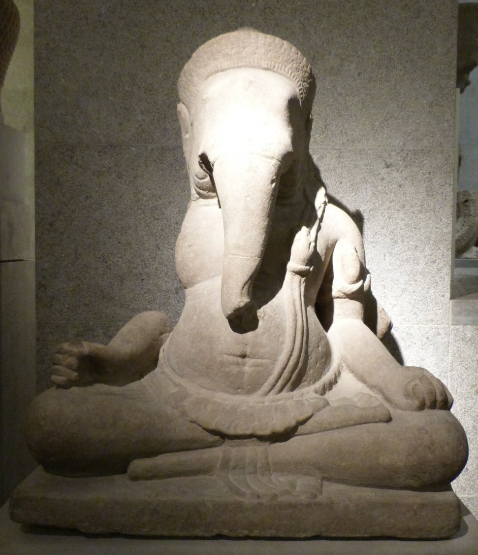Bild 4: GANESHA – Kambodscha: Sra Ta Set (12.Jh. Bayon-Stil) Musée Guimet Paris 