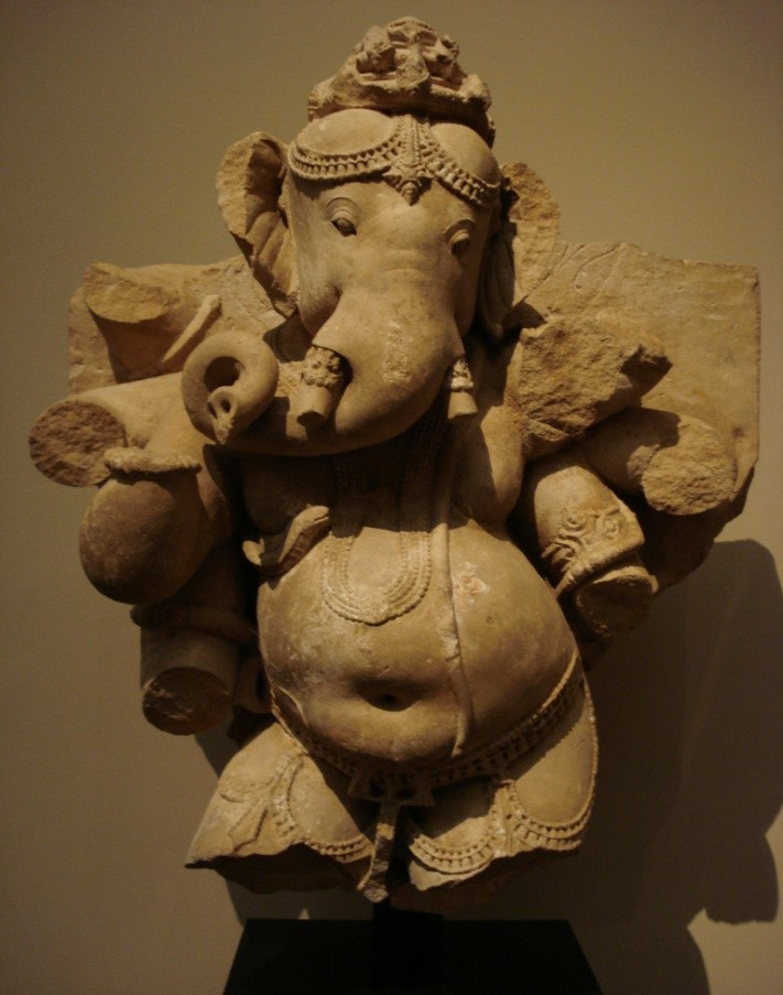 Bild 13: GANESHA (tanzend?)                                       Bild 14: GANESHA – Kambodscha 2.Hälfte 7.Jh. The Metropolitan Museum of Art New York