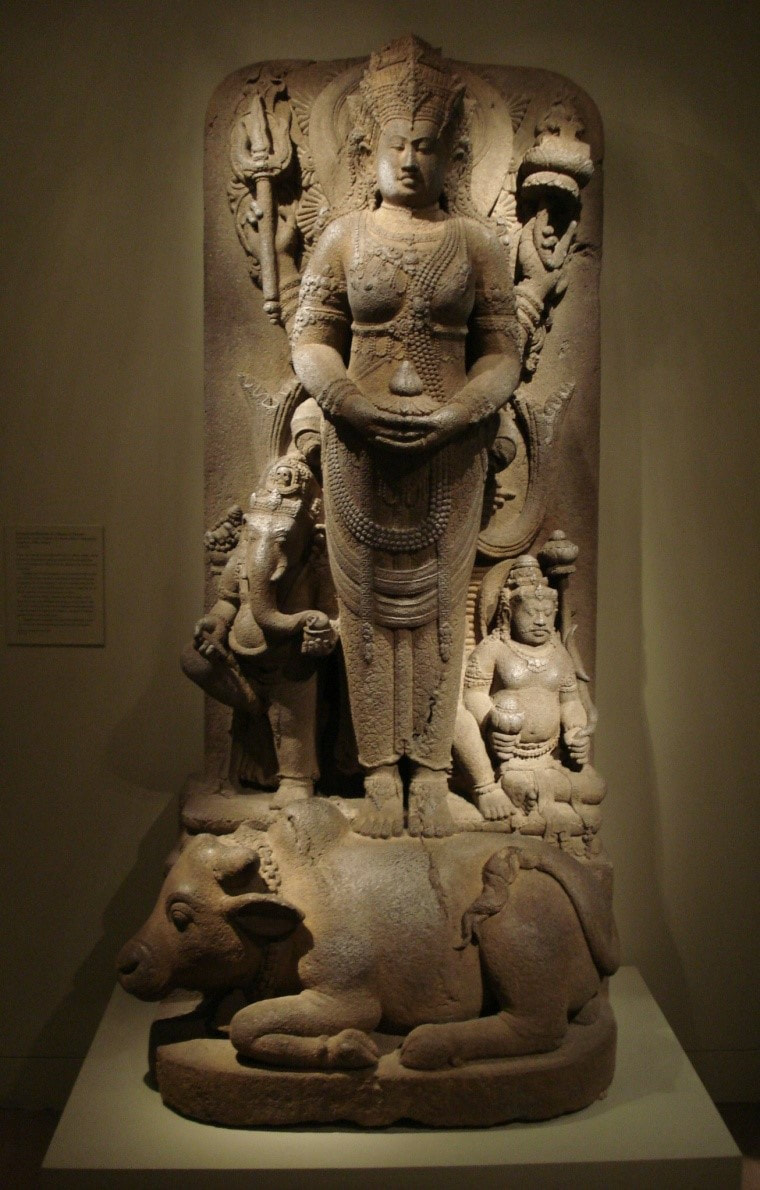 Bild 15: Shiva auf Nandi mit seinem Sohn GANESHA  The Metropolitan Museum of Art New York