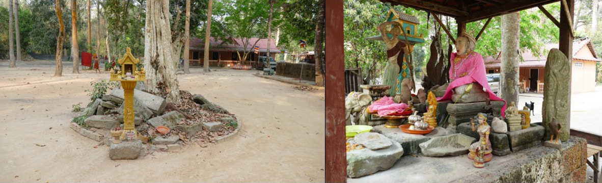 Bild 2 & 3: Angkor Thom – វត្តព្រះអង្គគងជុំ (ព្រះអង្គខ្មៅ) → Wat Preah Ang Kong Chom