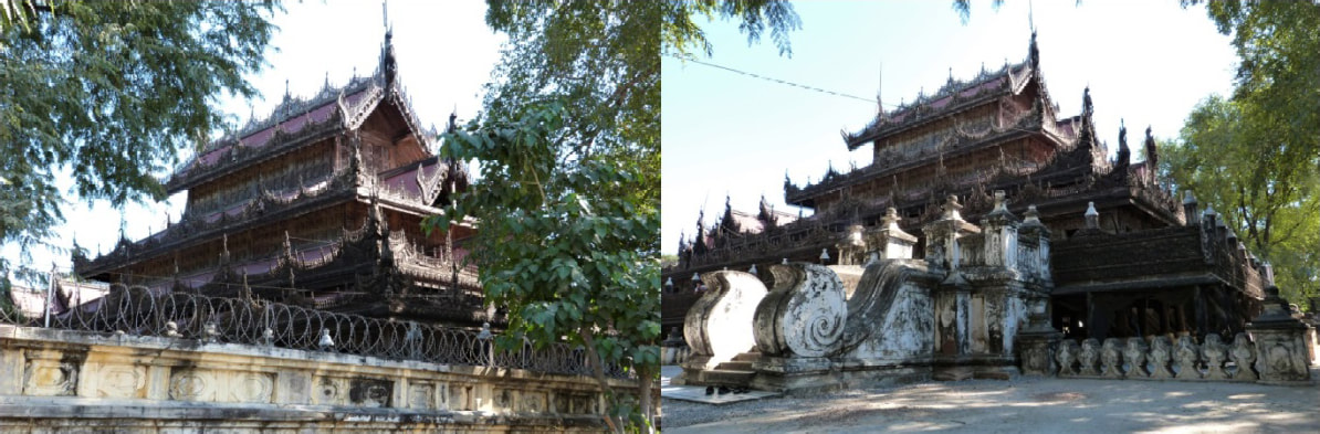 Bild 12 & 13: Shwenandaw Kloster