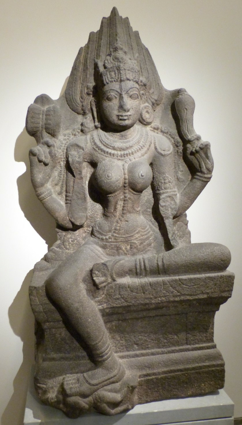 Bild 12: KALI aus Tamil Nadu 14.-15.Jh. Musée Guimet Paris 