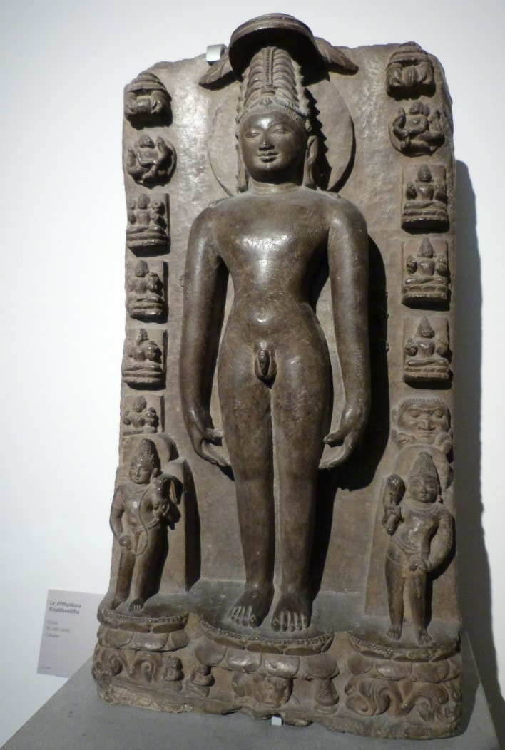 Foto 3: Rishabhanatha aus Orissa (11.-12.Jh.) Paris Musée Guimet