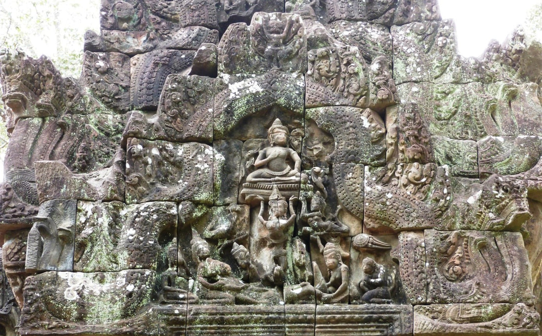 Bild 44: Angkor Gebiet – Naga-Tympanum vom Chau Sey Tevoda Tempel