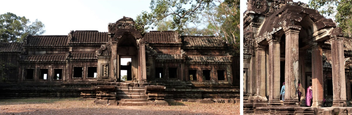 Bild 7 & 8: Angkor Wat – Ta Loek (Nördliches Außentor)