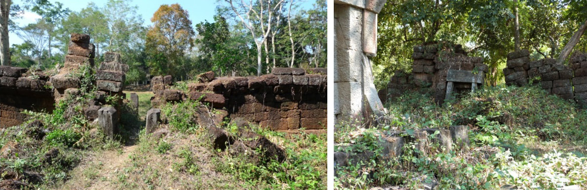 Bild 6 & 7: Kat Kdei Tempel – Tore in der Ummauerung