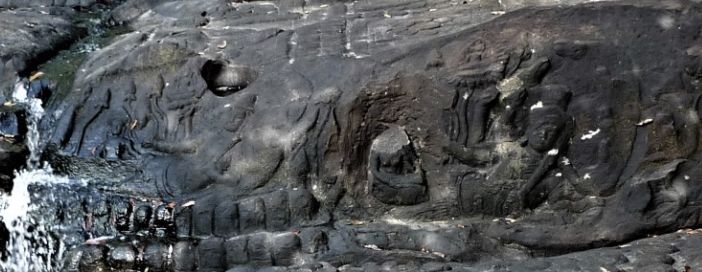 Bild 8: Kbal Spean – Vishnu-Reliefs